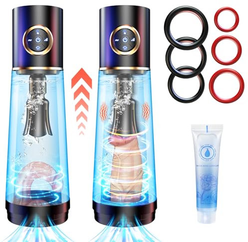 Masturbádores Masculino más Vendido Juguetes Sexuales - Alargador Masturbador Eróticos para Hombre, Electrónico Real Sex Toys Bomba Vacio de Pene, Adulto Vibrador Succionador con 10 Modos Diferentes