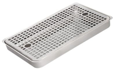 Baoblaze Biertropfschale, 11,81 Zoll Edelstahl-Bierfass-Bierkühlschrank-Fasstropfschale, Kegerator-Tropfschale für Restaurant-Teestube-Bar