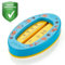 reer Baby-Badethermometer oval | kindersicheres Bade-Thermometer | Optimale Badetemperatur für die Wanne | quecksilberfrei | hoher Messbereich | übersichtliche Skala | Blau