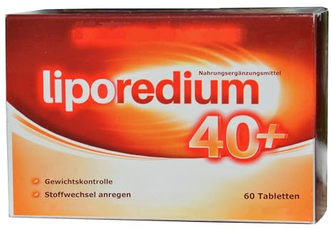 Liporedium 40 plus, 60 Tabletten, Abnehmen mit Capsaicin, Koffein, Garcinia | Stoffwechsel beschleunigen, anregen, schnell Fettverbrenner, sehr effektiv