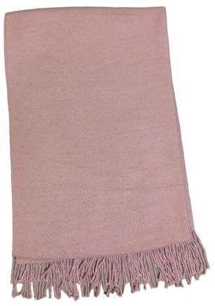 Handgewebter Schal aus Yakwolle, luxuriöse Wärme aus dem Himalaya, gemütlicher und authentischer Wickeltuch, mehrfarbig, elegant und weich, mit Fransen, perfekt für Winter und Reisen, rosa Schal, rot,