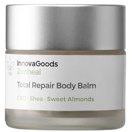 InnovaGoods Body Repair Balsam 50ml mit CBD, Sheabutter, Süßmandelöl, Ringelblume, Boswellia & Vitamin E, CBD Balsam regeneriert, spendet Feuchtigkeit und beruhigt die Haut