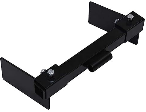 Cozynest Schneepflugadapter für Rasentraktor Rasenmäher Mäher Schneeschild Räumschild Schneepflug Anbausatz Stahl Schwarz 401x220x120mm