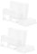 OKUMEYR 2 Sets Highly Transparent Dyeing Vat Slide Holder Lab Stain Jar Slide Staining Holder Slides Staining Jar Slides Staining Rack Microscope Slides Rack White Plastic