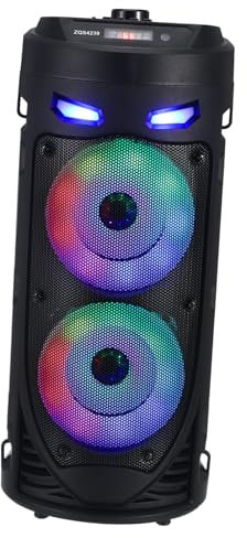 HOMSFOU Internetradio Tuner Lautsprecher Outdoor Lautsprecher Mit Fernbedienung Baustellenradio Sprachverstärker Mit Mikrofon Outdoor Lauter Tragbarer Laute Party