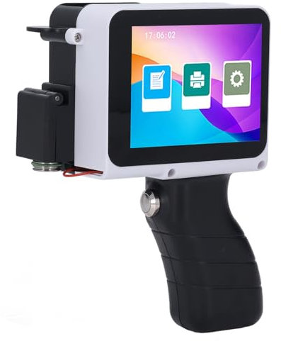 Handheld-Tintenstrahldrucker, Handheld-Drucker für Barcode-Etiketten, Chargennummer, Datum, Uhrzeit, Druck auf Holz, Glas, Stoff, Stein, Kunststoff, 12,7 Mm Inkjet-Druckmaschine,