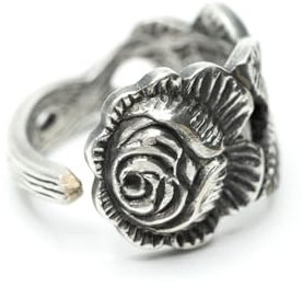 Miniblings bestickring ring bestick Upcycling gaffel sked handgjorda antik ros unik BR33 – handgjorda modesmycken I fingerring med motiv I en storlek justerbar, verstellbar, Metall