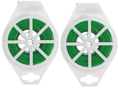 POPETPOP 2rollos Cinta De Atar Multiusos para Jardín Alambre De Vinculación De Jardinería De Alambre Flexible para Plantas y Vides para Sostener Ramas y De Plantas