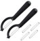 2 Stück P-Schäler Tupper Set mit 4 Ersatzklingen, Universal Sparschäler für Kartoffelschäler (2, Schwarz)