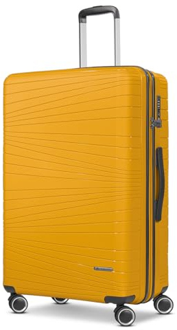Franky Dallas 3.0 Hartschalen-Trolley mit 4 Rollen 75cm | Ausgestattet mit TSA-Schloss, Leicht | Carry on Luggage für Männer-Frauen - Ideal für Flug-Geschäftsreisen