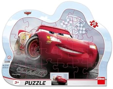 Puzzle 25 Rahmen Auta Cars II Zick-Zack