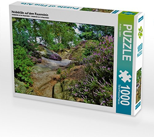CALVENDO Puzzle Heideblüte auf dem Rauenstein | 1000 Teile Lege-Größe 64 x 48 cm Foto-Puzzle für glückliche Stunden