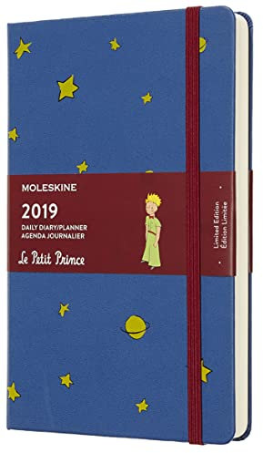 Moleskine Tageskalender, Der Kleine Prinz, 12 Monate, 2019, Large/A5, Hard Cover, Blau
