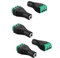 SIENOC 3,5-mm-Stereo-3-Pol-Stecker auf AV-Schraube Video Balun Terminal Adapter (5x Weiblich Adapter)