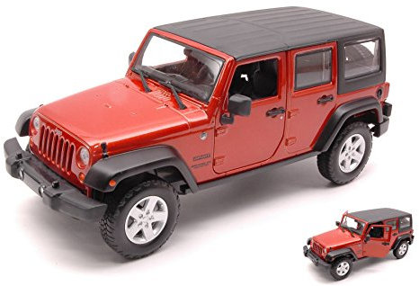 Jeep Wrangler Unlimited 2015 Copper Metallic Wenn Trucks 1: 24 – Maisto – Auto Straßen – Die Cast – Modellbausatz