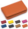 Padike Visitenkartenhalter, luxuriöses PU-Leder, Visitenkartenhalter, Brieftasche, Kreditkarten-Ausweishülle/Halter für Männer und Frauen – halten Sie Ihre Visitenkarten sauber (orange)