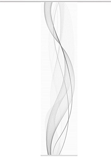 Home Wohnideen Schiebevorhang Digitaldruck Bambus-Optik Heights 260 x 60 cm Grau