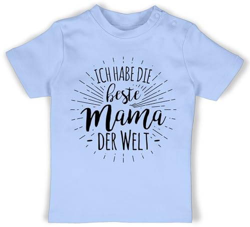 Shirtracer - Baby T-Shirt Mädchen Jungen - Ich Habe die Beste Mama der Welt