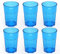 Omada Design Satz von Wassergläser aus Kunststoff, Fassungsvermögen von 42,5Cl. Sie sind ideal für Getränke oder Long Drinks, Spülmaschinenfest, Made in Italy, Stapelbar, Linea Unglassy, Türkise Farbe