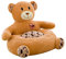 LOVIVER Tierform kuschelig Sitzsack Stuhl Couch Abdeckung für Kindercouch Möbel, Bär