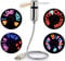 Justup USB-programmierbarer Ventilator, Mini USB LED-Fan-Message-Desk-Fan mit flexiblen Gooseneck-Nachricht programmierbare RGB-LED-Display-Speicherfunktion für PC-Laptop (RGB)