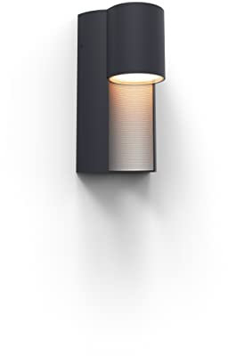 LUTEC Außenwandleuchte Urban,moderne Wandleuchte aus Aluminium in Anthrazit,1 flammige (GU10) Wandlampe,Außenlampe