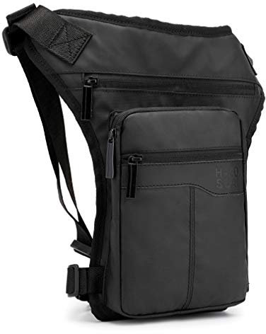 Motorrad-Beintasche aus Nylon für Männer und Frauen, Crossbody-Tasche Schultertasche Bauchtasche Fahrrad Reiten Radfahren Reisen Outdoor Sport Jagd Wandern taktischer Tagesrucksack