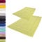 Lavea 2er Set Badematte 50x80 cm – rutschfeste, Waschbare Badematten aus 100% Baumwolle, Frottierserie Elena – Saugstark, Strapazierfähig und Zeitlos – Ideal für Badezimmer, Dusche - Lindgrün