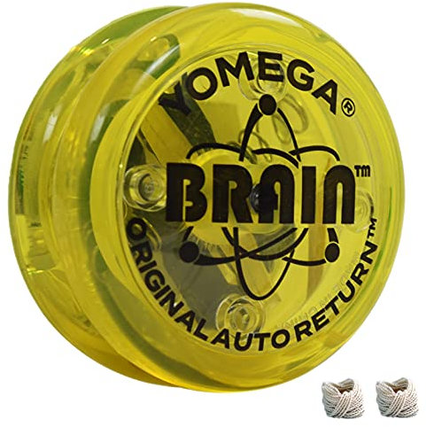 Yomega - Le Brain Original - Yoyo Professionnel pour Enfants et débutants, yoyo à retournement Automatique réactif, idéal pour Les Tours de Cordes + 2 Cordes supplémentaires