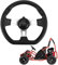 Lenkrad für Buggy, 270mm Hochwertiges Lenkrad Passend für Go-Kart Buggy Rennwagen Zubehör