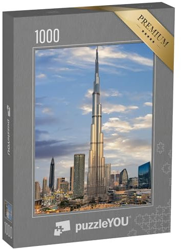 puzzleYOU: Puzzle 1000 Teile „Futuristische Skyline von Dubai, Downtown“ – aus der Puzzle-Kollektion Burj Khalifa