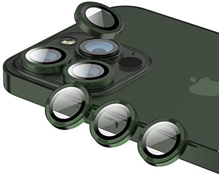 Phoneaura [[6 Stück Für Apple iPhone 13 Pro und iPhone 13 Pro Max Kameraschutz Glas Kameraglas Linsenschutz Objektivglas Aluminium Linse mit Schutzfolie