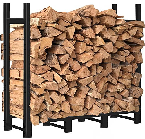 Khordin Kaminholzregal, 1,2 m, verstellbar, robust, Holzregal
