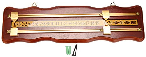 COSINE Scoreboard Scoreboard Snooker Scoreboard gebeiztes Holz Score Board Weinrot