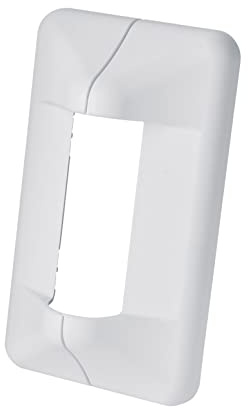 K&M 24463 Box Wandhalterung Cover Weiß Kunststoff - Attraktive Abdeckung - Werkzeugfreie Montage mit Magnet