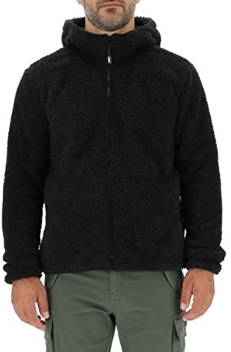 JEEP O102562-B000 J MAN HOODED POLAR SHERPA JACKET With Pockets J22W Black M