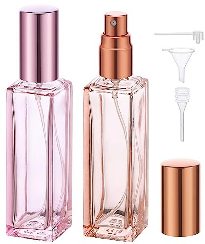 Segbeauty Atomizador Perfume Recargable, Spray de Perfume Portátil, Pulverizador Perfume 20ml, 2 Piezas Atomizador de Perfume para Bolso, Perfume Pulverizadores para Viajes
