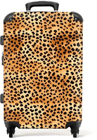 NoBoringSuitcases.com® Handgepäck, Hartschalenkoffer mit TSA Schloss, Trolley, Reisekoffer, Carry on, Rollkoffer, Klein oder Mittelgroß Orange