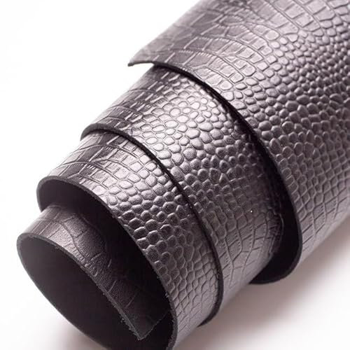 WEIDU Rindsleder, Wachspferdeleder, Dickes Echtleder, Rohmaterial, DIY-Leder, 1,5 bis 2,0 mm, Mehrfarbig, erhältlich aus Rindsleder