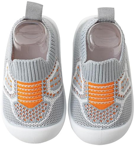 Happy Cherry Krabbelschuhe Baby Mädchen Lauflernschuhe Jungen Weiche Mesh Atmungsaktive Hausschuhe Kleinkind Anti-Rutsch Barfußschuhe 20/21 EU