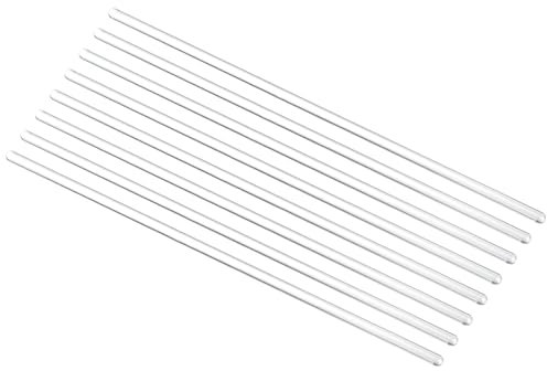 uxcell 3.3 Borosilicate Glass Stick 11.8 Length 7mm Dia Stir Rod Mixing Tools 8Pcs