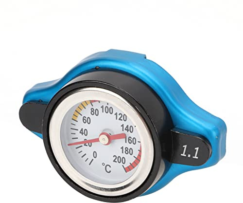 Tapa de Radiador Universal de Aleación de Aluminio con Indicador de Temperatura, Diseño 2 en 1 para Automóvil, Motocicleta, ATV, Alta Precisión, Larga Durabilidad (cabeza pequeña