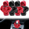 4Pcs Schaltknauf Abdeckung Schalthebel Hoodie kreativer Hoodie Auto Schaltknauf Hoodie staubdichter Schaltknauf Hoodie für Universal Gear Shifter（Farblich abgestimmt auf Rot und Schwarz）