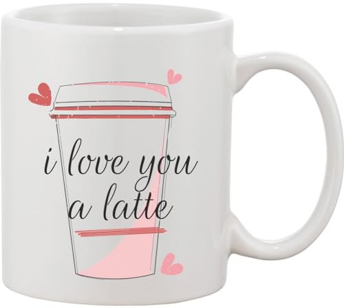 I Love You A Latte Pun Ceramic Mug bnft