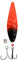 DEGA Lars Hansen Seatrout Inline-Blinker 18g oder 25g Mefo-Blinker Meerforellenblinker Küstenblinker (25g, Red/Black)
