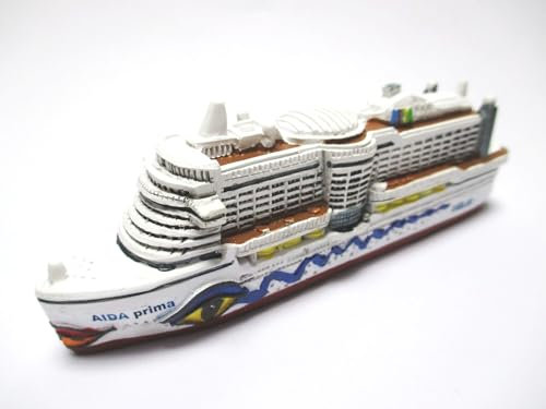 Schiff Modell Kreuzfahrtschiff MS Aidaprima Aida,12cm Poly Cruise Ship,NEU