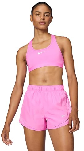 Nike Damen Swsh Med Sport-BH, Playful Pink/White, S EU