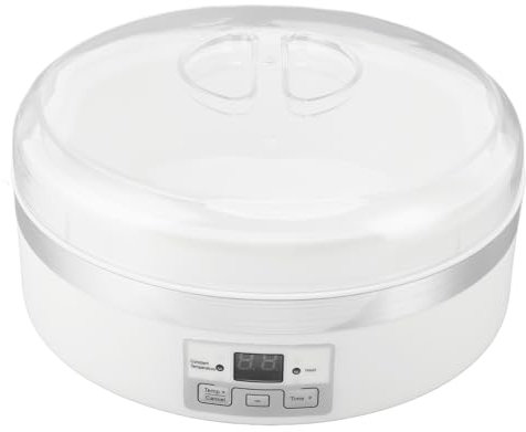 Yogurtera, Olla Interior de Acero Inoxidable 7 Tazas de Capacidad Funcionamiento Automático Yogurtera Digital Temperatura Constante Máquina para Hacer Yogur Eléctrica para Yogur