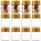 SUNNYCLUE 20Pcs Glass Clear Test Tubes 15ml Sample Vials Tiny Glass Bead Bottles with Gold Aluminium Screw Cap Mini Glass Bottles Glass Jars for Essential Oil Liquid Powder Message jewellery DIY Craft