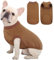 Kuoser Hundepullover, Hundehemd, Haustierkleidung, Hundeshirts, Dünn Hundemantel, Hundejacke, Hundekatzen Kleidung, Weicher Pyjamas für Kleine Hunde, Braun